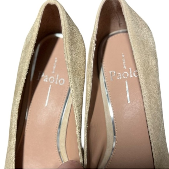 🌻NEW w.tag Linea Paolo Suede Bardot Pump Size 7.5 - Picture 6 of 11